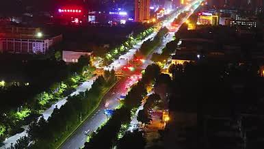 城市道路夜景延时视频的预览图